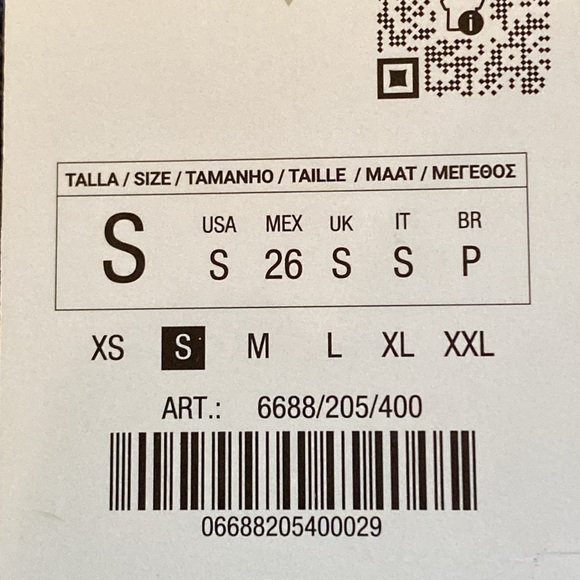 NWT. Zara Blue Low-Rise TRF Denim Maxi Skirt with Boxer Detail. Size S. - Picture 10 of 13